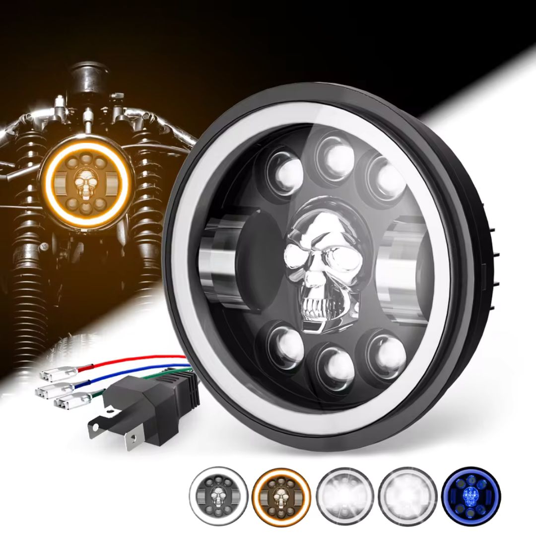 RGB Skull Headlight