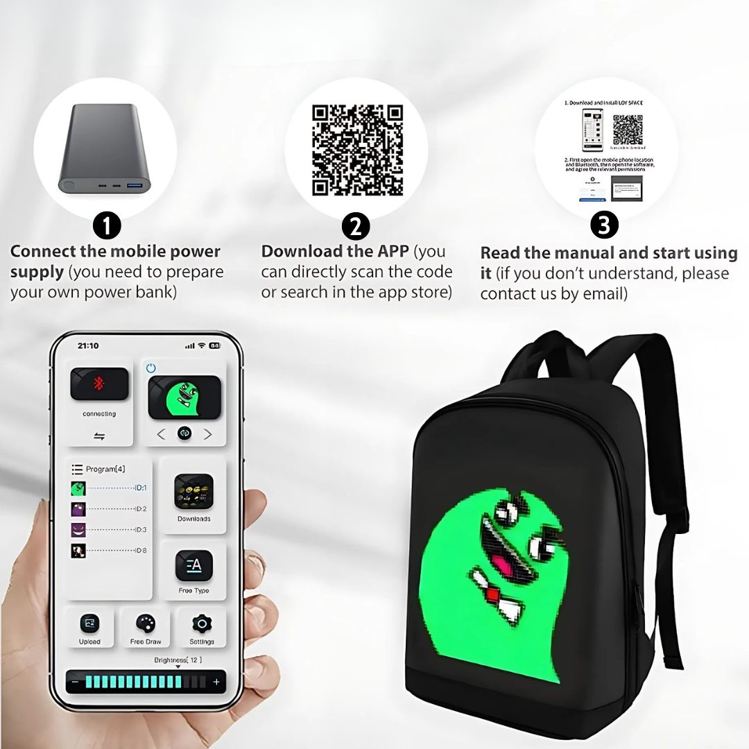 Moto LED Backpack - VIP Exclusive Product