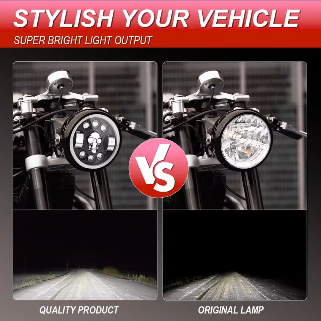 RGB Skull Headlight